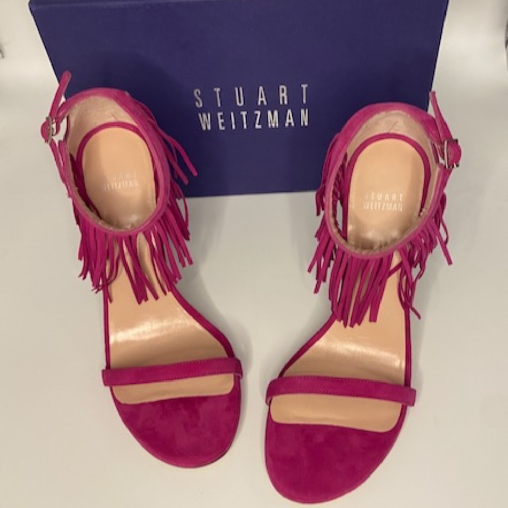 STUART WEITZMAN FRING HEEL SANDAL